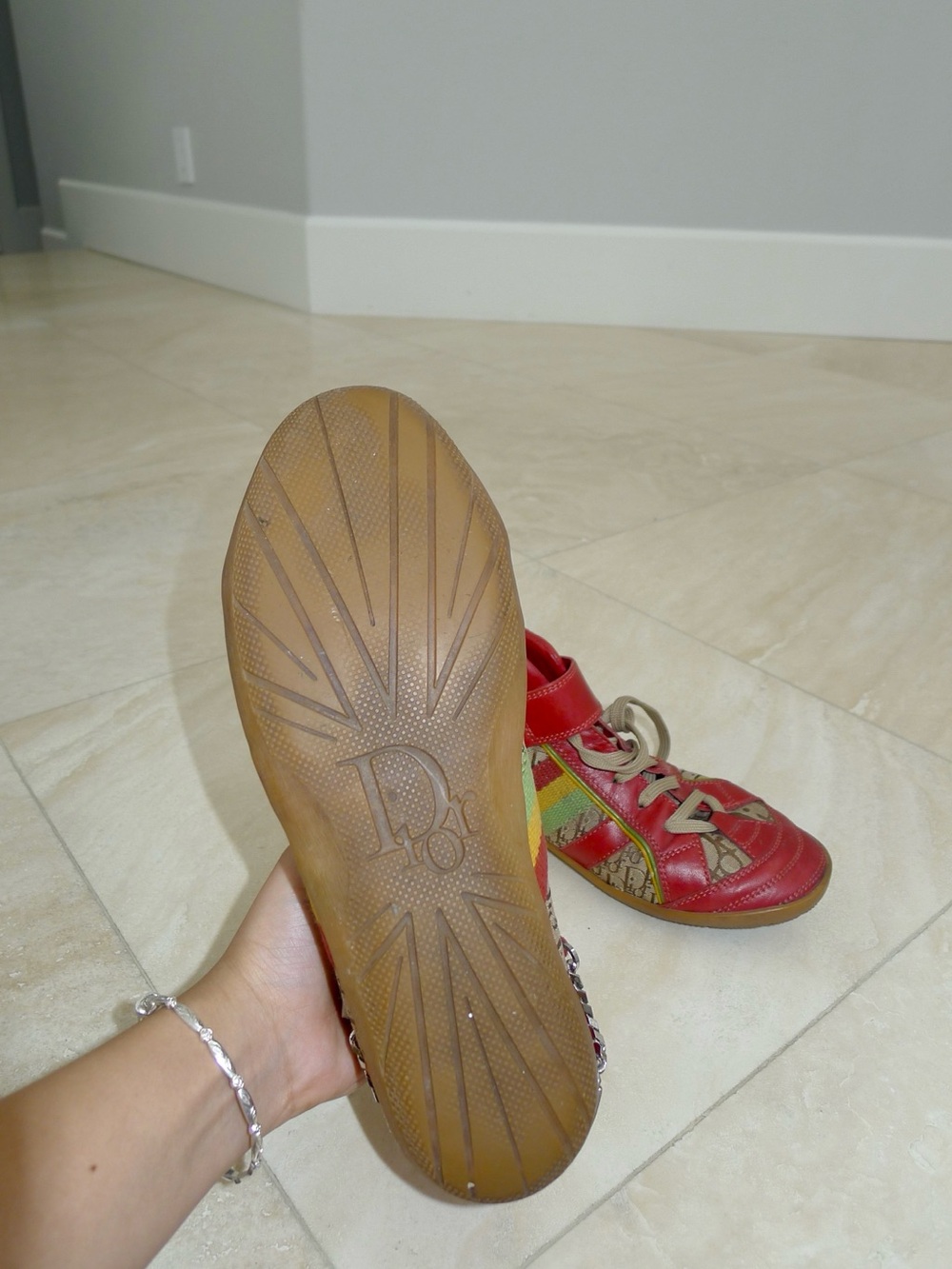 Vintage Dior Rasta High-Top Sneakers ✶ - Picture 5 of 7